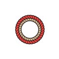 Circle rope clipart Royalty Free Stock Photo