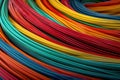 Vibrant Abstract Wires Composition Royalty Free Stock Photo