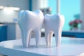 Maintaining Oral Health Healthy Teeth Models Showcase Excellence in Dental Care and Procedures Royalty Free Stock Photo
