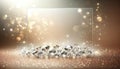 Elegant Diamonds on Glittering Background for Luxury Design, AI Generated Royalty Free Stock Photo