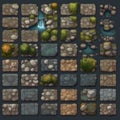 Collection of tiles for 2D game