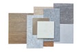The image showcases a collection of various material samples. Royalty Free Stock Photo