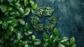 Green Technology: Recycling Symbol for Clean Industry and Reuse Ecology Icon Royalty Free Stock Photo
