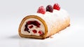 Berry Pastry Roll With Cinnamon In The Style Of Cranberrycore