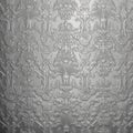 Elegant Silver Floral Wallpaper Design with Vintage Victorian Patterns, AI Generated Royalty Free Stock Photo