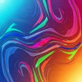 Image showcases fluid curved shapes with a gradient transition Royalty Free Stock Photo