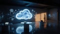 Cloud Computing Vision: The Future of Data Storage Royalty Free Stock Photo