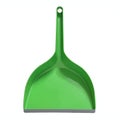 Green Plastic Dustpan Cleaning Tool with Handle on Transparent Background Clipping Path Royalty Free Stock Photo
