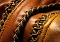 Sports Equipment of leather Baseball Gloves with Stitches.