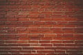 A Detailed View of a Rich Red Brick Wall Royalty Free Stock Photo