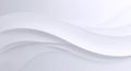 Abstract wave design with gradient shades of soft gray and white Royalty Free Stock Photo