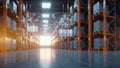 Future-Ready Warehouse with Advanced Technology Royalty Free Stock Photo