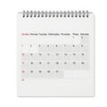 Monthly calendar layout displaying days and dates efficiently Royalty Free Stock Photo