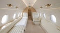 Luxury Private Jet Interior Royalty Free Stock Photo