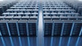 Data Center Servers Cloud Computing, Network Infrastructure, Hosting Royalty Free Stock Photo