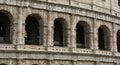 The image showcases a section of the Colosseum in Rome, Italy. Royalty Free Stock Photo