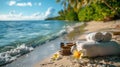 Tropical Spa Bliss: Relaxing Beachside Treatment Royalty Free Stock Photo