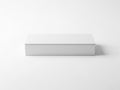 A minimalist white rectangular object on a plain background Royalty Free Stock Photo