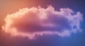 A serene gradient cloud formation in a dreamy sky transitioning from pink to blue Royalty Free Stock Photo