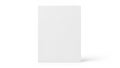 A pristine white rectangular object standing upright against a stark white background Royalty Free Stock Photo
