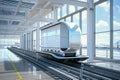 Futuristic Automated Guided Vehicle System in Modern Airport Terminal