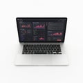 Advanced data analytics display on a modern laptop Royalty Free Stock Photo