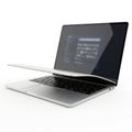 Modern laptop displaying code on screen Royalty Free Stock Photo