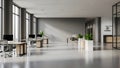 Modern Open Plan Office Interior with Minimalist Design Royalty Free Stock Photo
