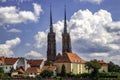 Gothic Spires and Cotton Clouds