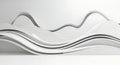 Elegant white layered abstract wave sculpture texture Royalty Free Stock Photo