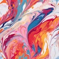 The Art Of Swirls In Abstract Paint Background: A Contemporary Candy-coated Wallpaper