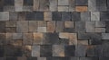 Sophisticated Woodblock Sandstone Wall Tiles With Dark Bronze Finish