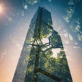 Modern skyscraper with reflective surface Royalty Free Stock Photo