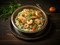 Savoring Exotic Delights: Shrimp and Carrot Couscous Bowl Extravaganza