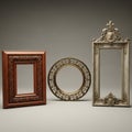 Collection of ornate mirrors Royalty Free Stock Photo