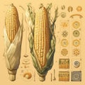 Vibrant Corn, Perfect Harvest - Stock Image