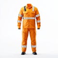 Mockup of Construction Uniform Highlighting Durability and Safety Features Royalty Free Stock Photo