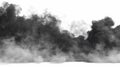 Voluptuous clouds of billowing smoke in grayscale for a dramatic effect