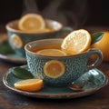 Lemon Tea: A Refreshing Blend Royalty Free Stock Photo