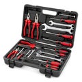 A comprehensive set of tools neatly organized in a sturdy black case Royalty Free Stock Photo