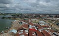 Aerial view of Bariga Slum area in Makoko Lagos