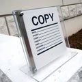 Copy File Document Sign isolated on white background