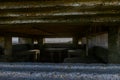 An image showing the field of fire from a pillbox at Rye Harbour Royalty Free Stock Photo