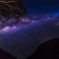 The Galactic Center of the Milkyway in Milford Sound, new zealand