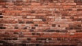 Red Brick Wall Without Mortar Royalty Free Stock Photo