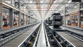 Automated Guided Vehicles Transporting Industrial Machines