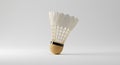 badminton shuttlecock on white background studio shot Royalty Free Stock Photo