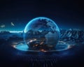 The title is The Earth's Holographic Globe