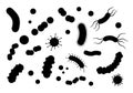 Germs silhouette Royalty Free Stock Photo