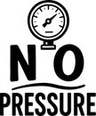 Warning sign indicating no pressure in a system with a pressure gauge graphic Royalty Free Stock Photo